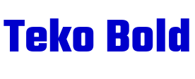 Teko Bold fuente
